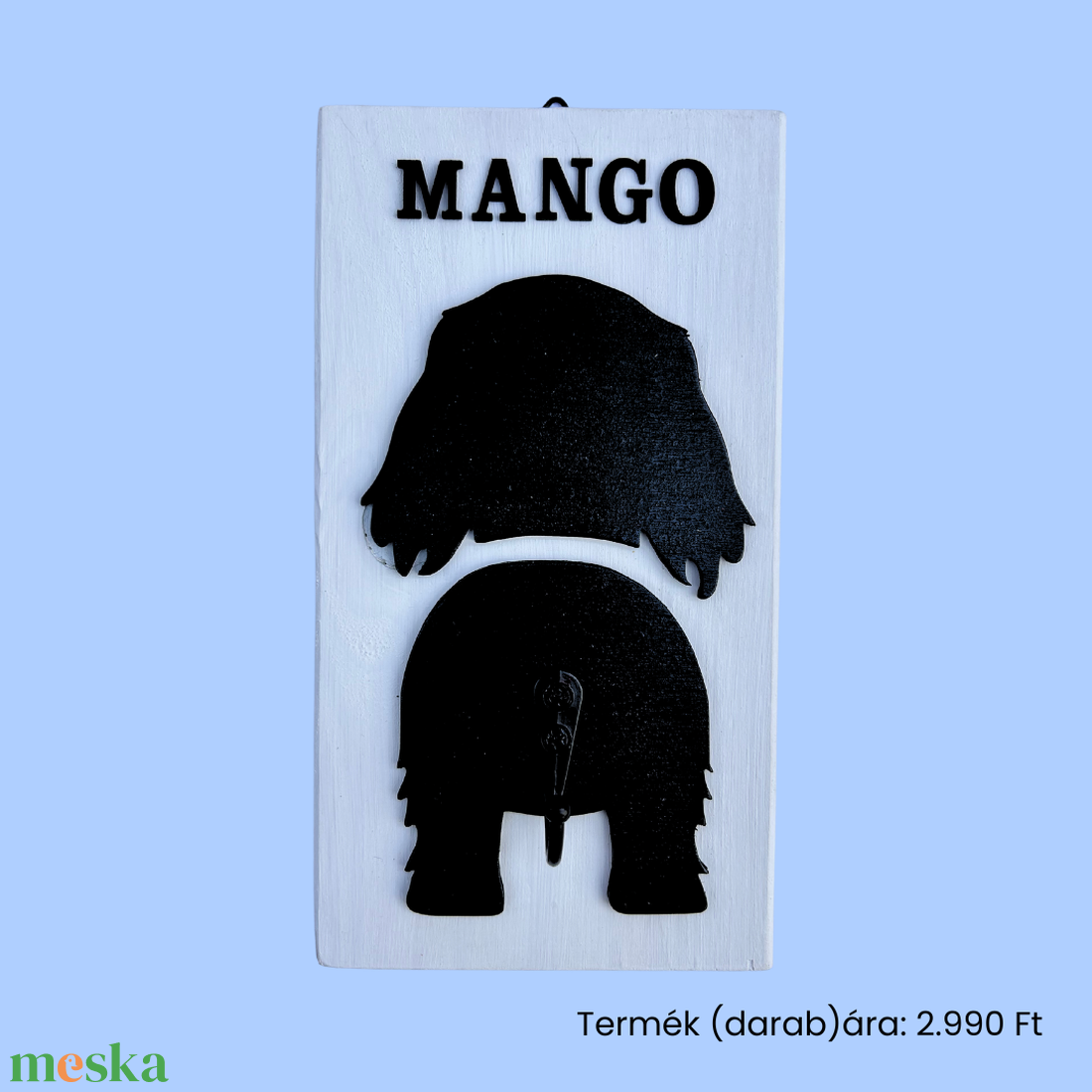 Hosszú szőrű tacskó mintás pórázakasztó (névvel kérhető) - otthon & életmód - kisállatoknak - kutyáknak - kutya póráz - Meska.hu