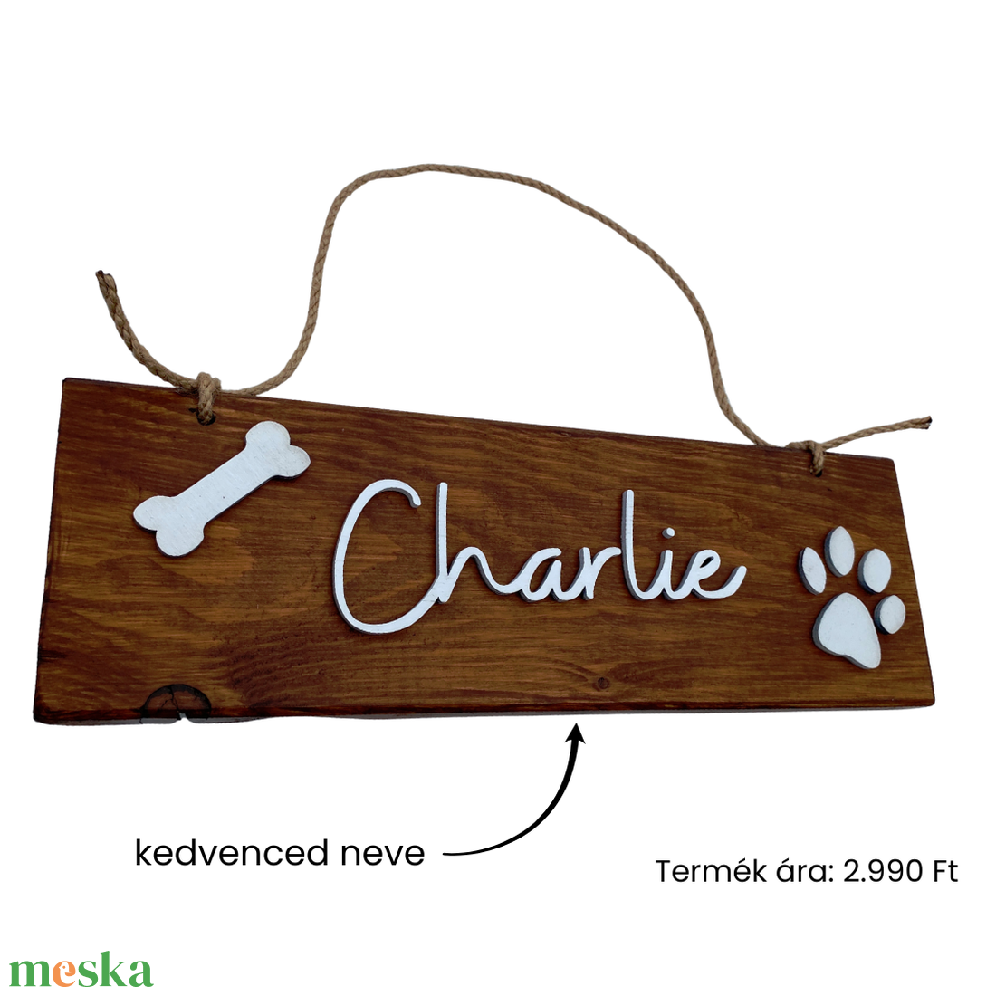 Kutya névtábla (névvel kérhető) - otthon & életmód - ház & kert - névtábla - Meska.hu