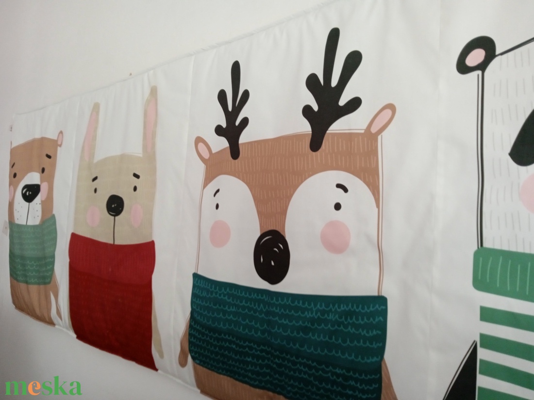 Új barátok PAMUT falvédő - otthon & életmód - babaszoba, gyerekszoba - Meska.hu