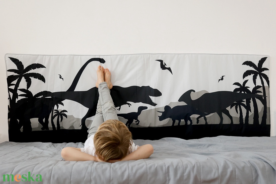 Dinoszaurusz mintás PAMUT falvédő fehér szürke színekkel gyerekszobába - otthon & életmód - lakástextil - falvédő - Meska.hu Dinoszaurusz mintás PAMUT falvédő fehér szürke színekkel gyerekszobába - otthon & életmód - lakástextil - falvédő - Meska.hu