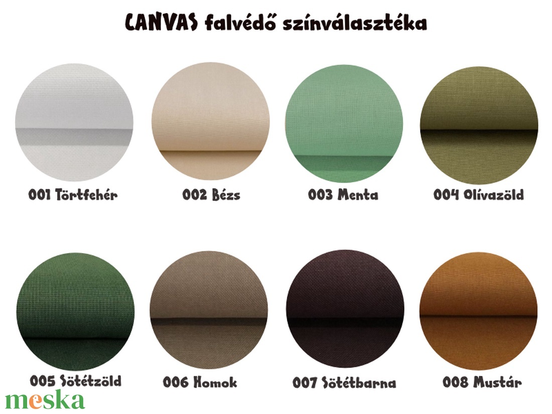 Egyszínű canvas (vastag) textil falvédő gyerekszobába és felnőtteknek is - otthon & életmód - babaszoba, gyerekszoba - falvédő gyerekszobába - Meska.hu