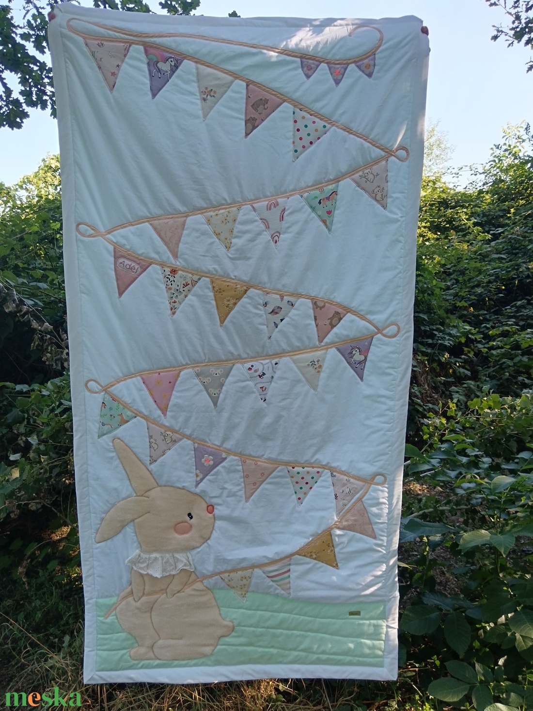 Egyedi mintás EMLÉK-takaró babruhákból 130x200 cm - otthon & életmód - lakástextil - ágytakaró - Meska.hu