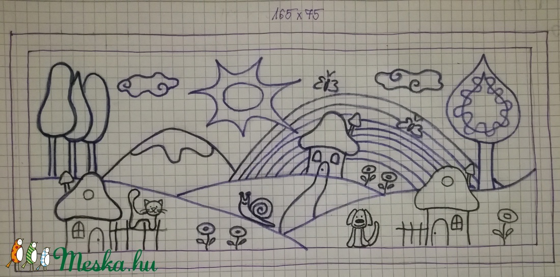 Falvédő terv Szatemének - - Meska.hu Falvédő terv Szatemének - - Meska.hu