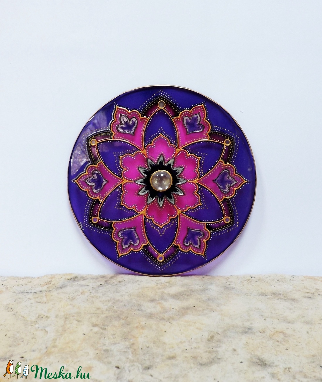 Lila-rózsaszín mandala -  - Meska.hu