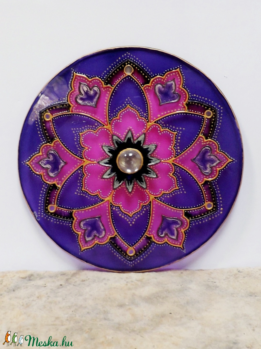 Lila-rózsaszín mandala -  - Meska.hu