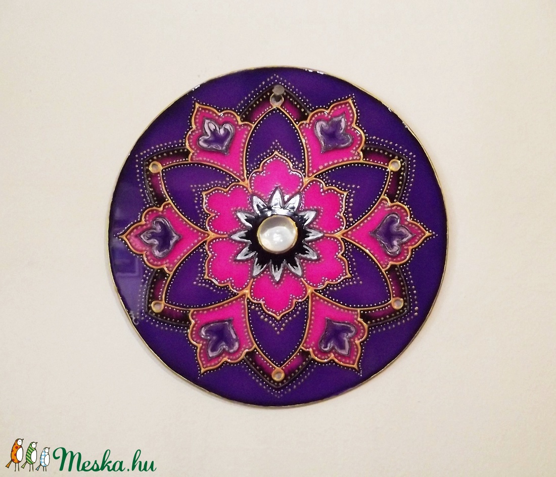 Lila-rózsaszín mandala -  - Meska.hu