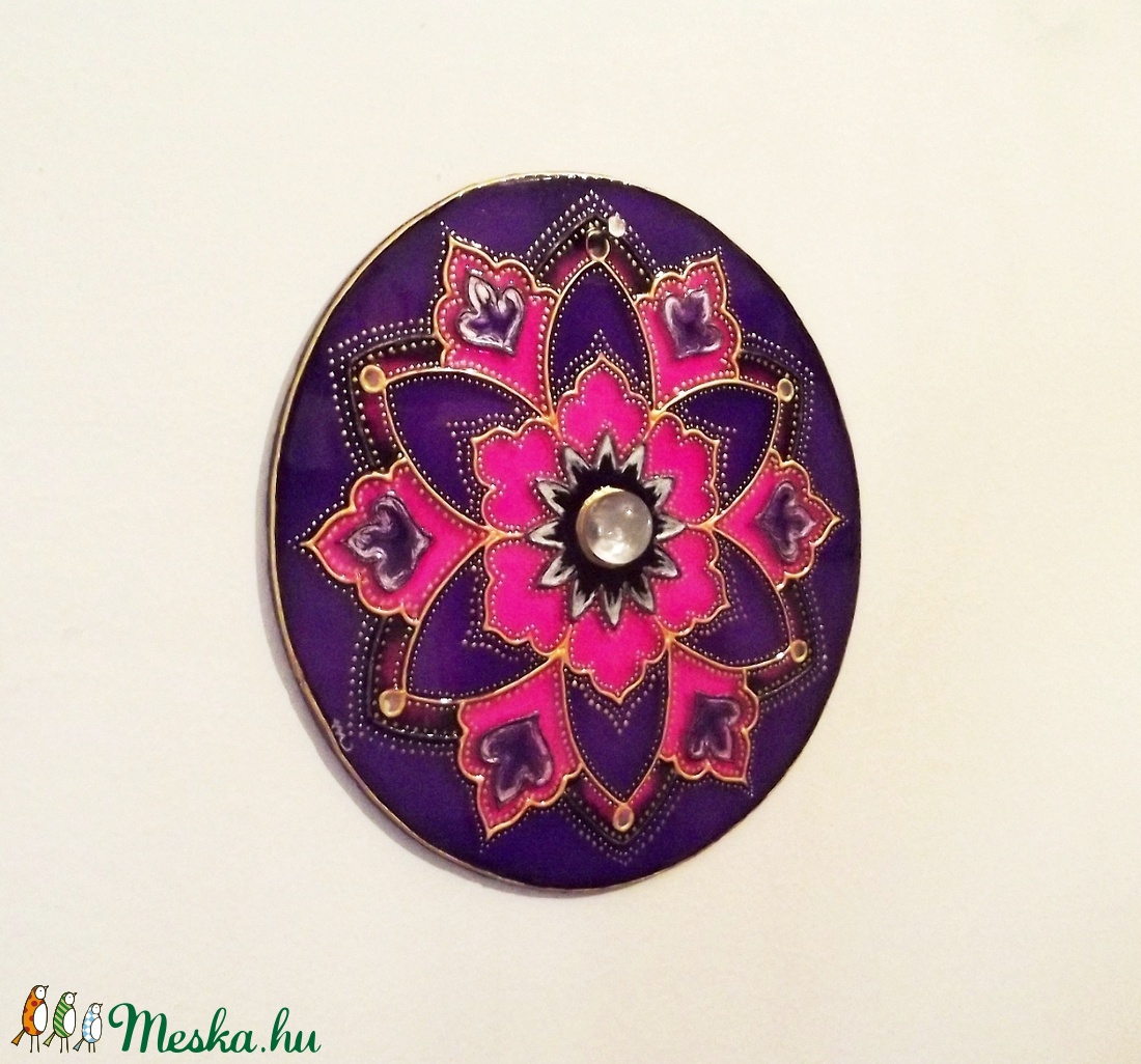 Lila-rózsaszín mandala -  - Meska.hu