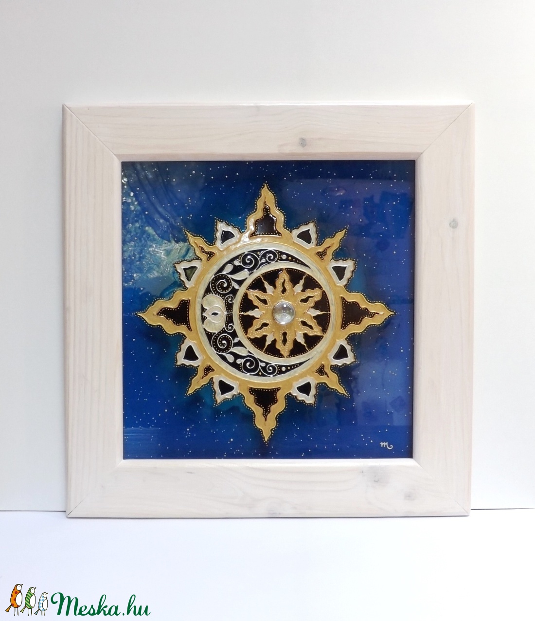 Naphoz Holddal  (üvegfestmény) -  - Meska.hu