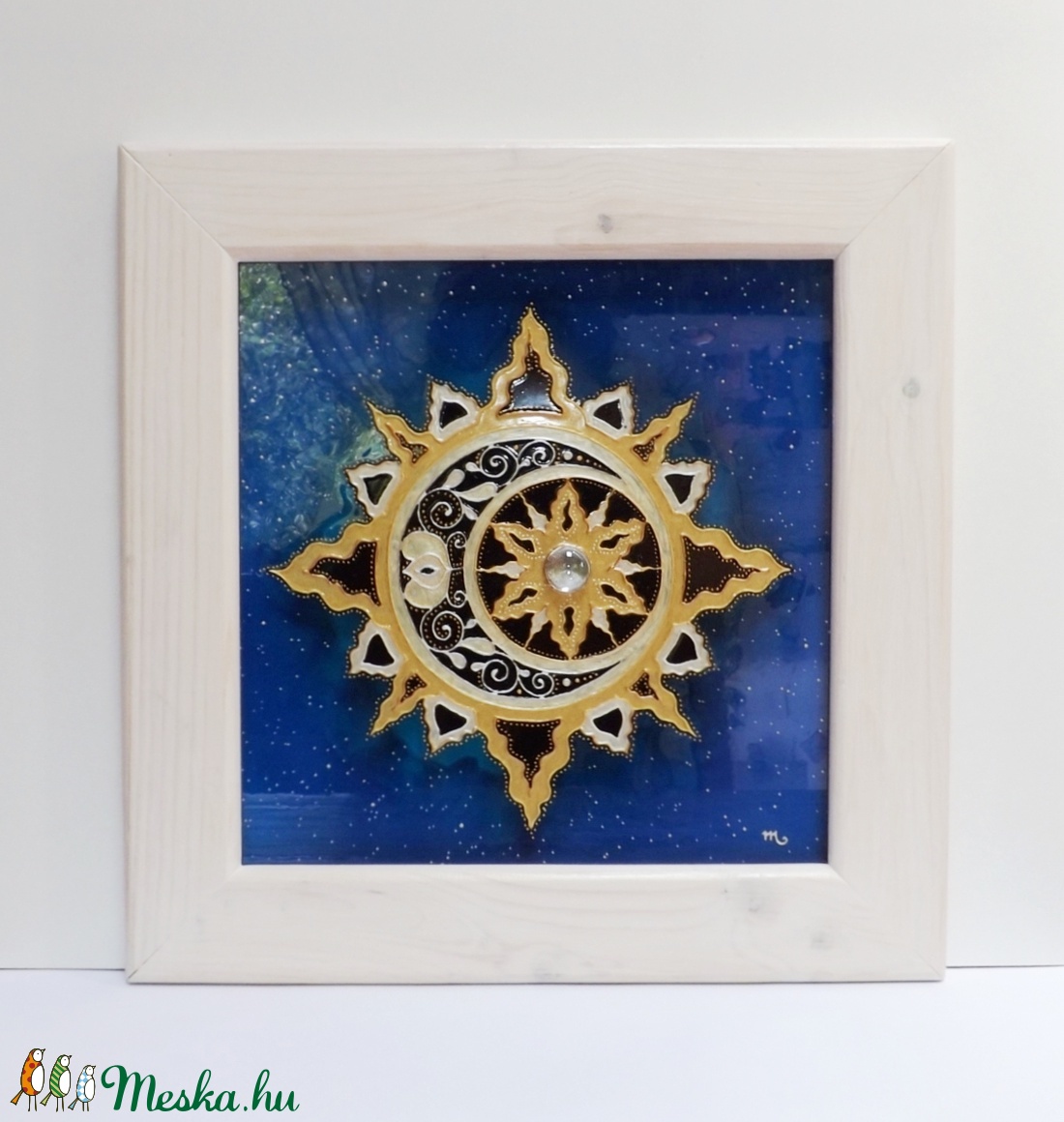 Naphoz Holddal  (üvegfestmény) -  - Meska.hu