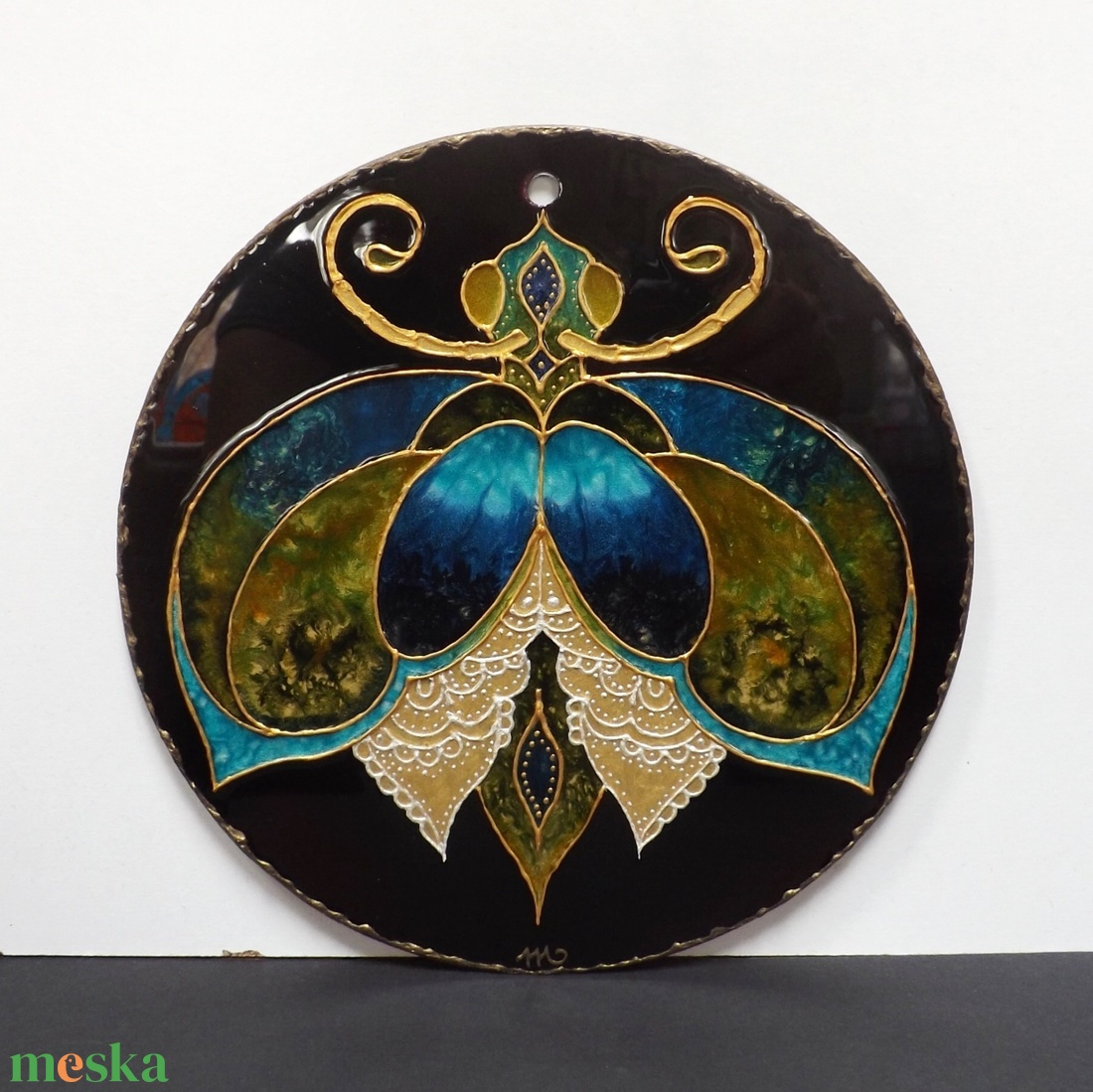 Kékes-zöldes bogaram ( üvegkép, mandala) - művészet - festmény - üvegfestmény - Meska.hu Kékes-zöldes bogaram ( üvegkép, mandala) - művészet - festmény - üvegfestmény - Meska.hu