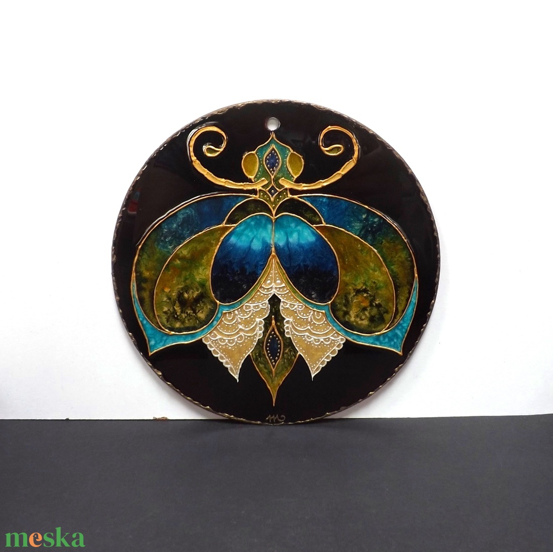 Kékes-zöldes bogaram ( üvegkép, mandala) - művészet - festmény - üvegfestmény - Meska.hu Kékes-zöldes bogaram ( üvegkép, mandala) - művészet - festmény - üvegfestmény - Meska.hu
