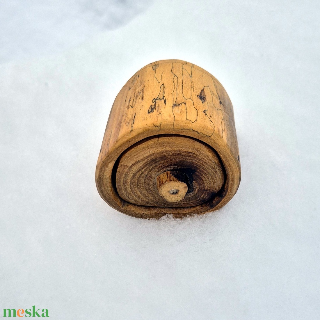 Kicsi diófa gyűrűtartó  - ékszer - ékszertartó - ékszerdoboz - Meska.hu