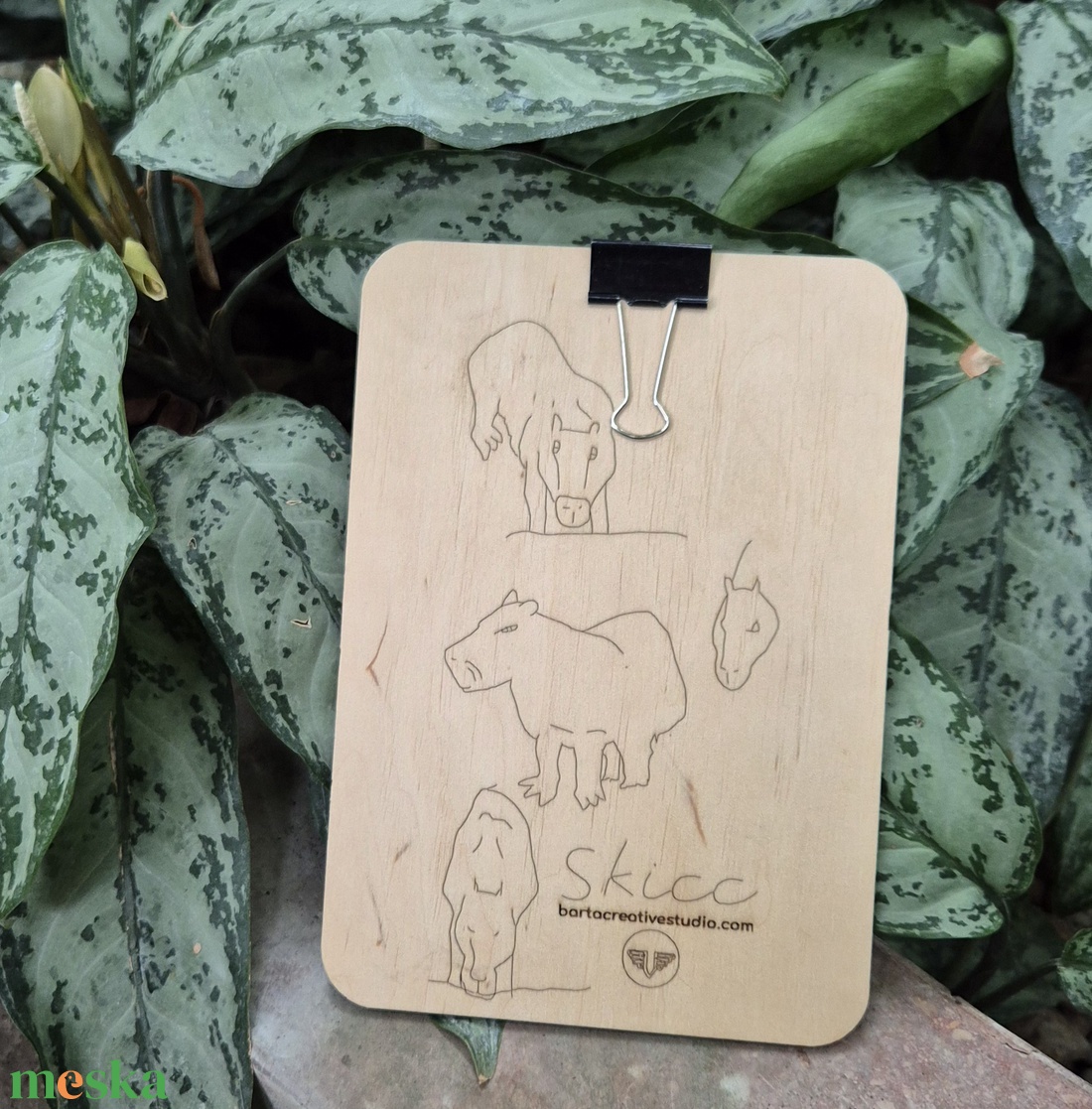 Kapibara mintás rajztábla - játék & sport - táblajáték és kártyajáték - utazójáték - Meska.hu