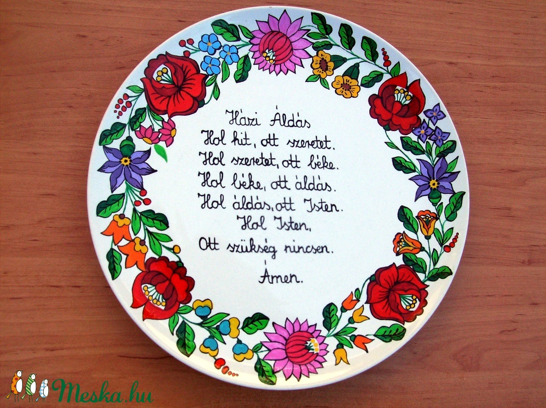 Házi áldásos porcelán kézzel festett tál . - - Meska.hu Házi áldásos porcelán kézzel festett tál . - - Meska.hu