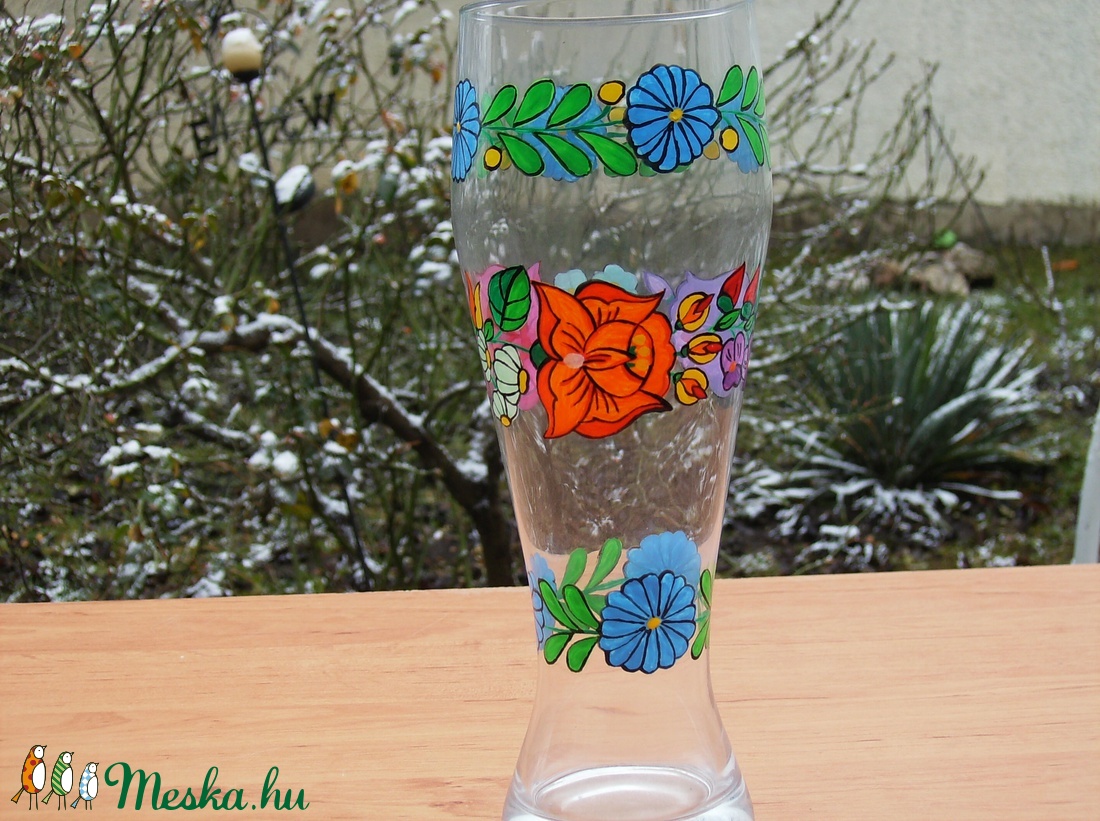 23 cm üveg váza ,kézzel festve . - otthon & lakás - dekoráció - váza - Meska.hu 23 cm üveg váza ,kézzel festve . - otthon & lakás - dekoráció - váza - Meska.hu