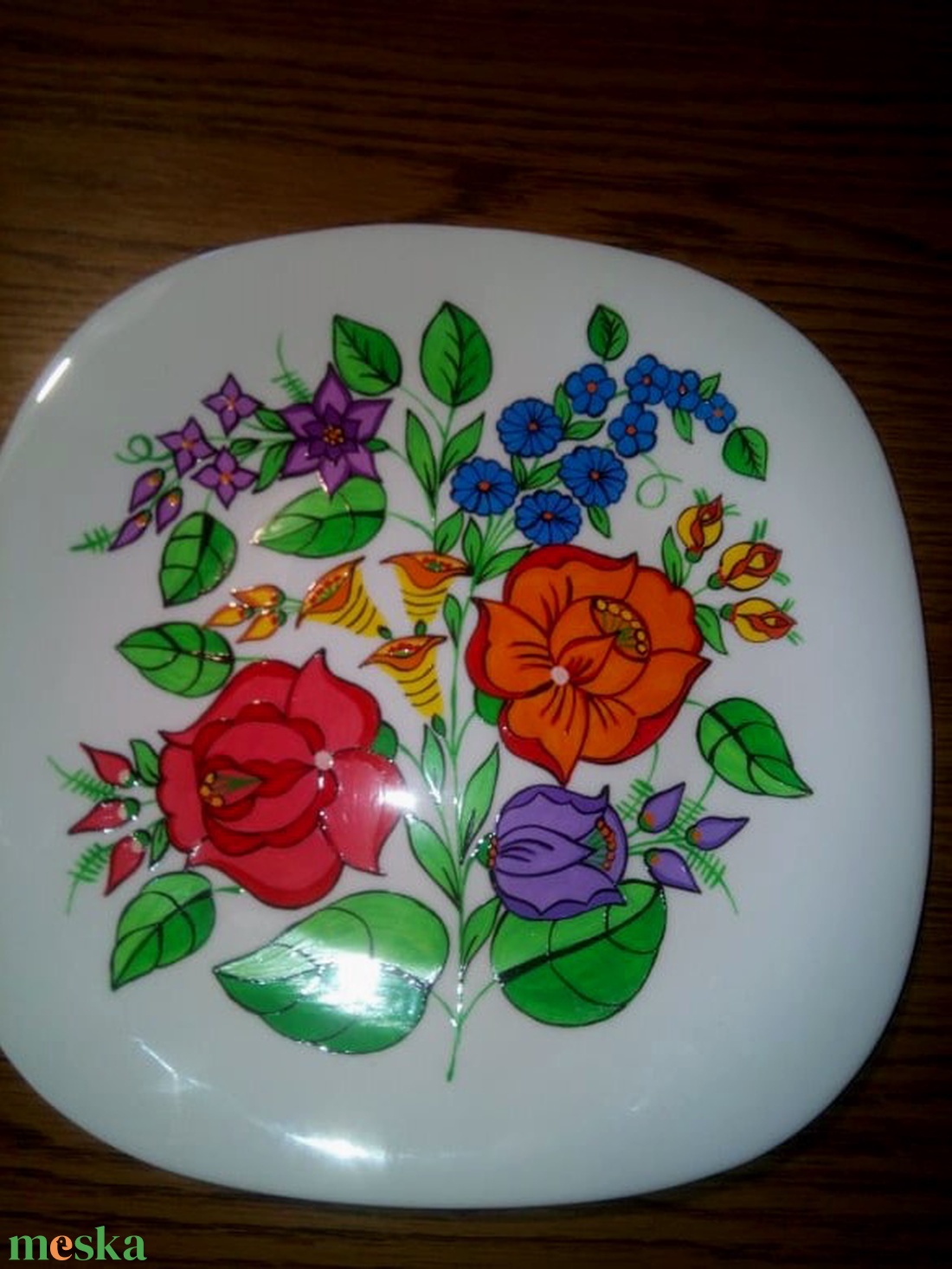 Kalocsai kézzel festett porcelán tál . - otthon & életmód - konyhafelszerelés, tálalás - tálalás - kínálótál - Meska.hu Kalocsai kézzel festett porcelán tál . - otthon & életmód - konyhafelszerelés, tálalás - tálalás - kínálótál - Meska.hu