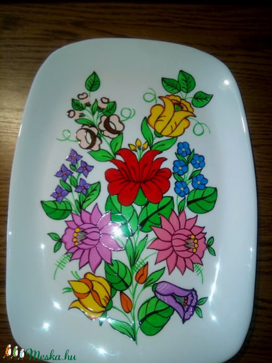 Kalocsai kézzel festett porcelán tál . - otthon & életmód - konyhafelszerelés, tálalás - Meska.hu Kalocsai kézzel festett porcelán tál . - otthon & életmód - konyhafelszerelés, tálalás - Meska.hu