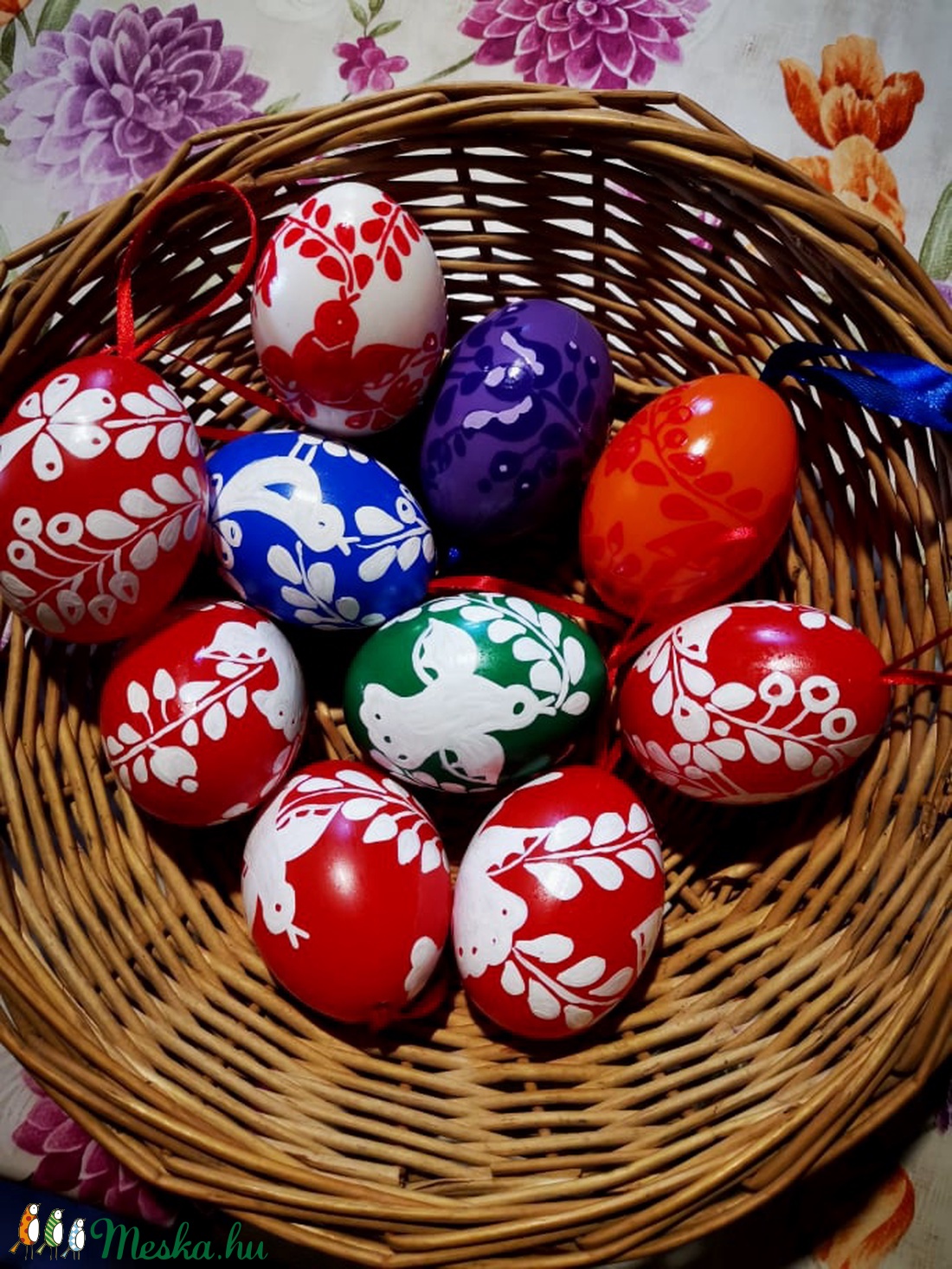 Kézzel festett müanyag tojás 6 cm 10 db - otthon & életmód - dekoráció - Meska.hu Kézzel festett müanyag tojás 6 cm 10 db - otthon & életmód - dekoráció - Meska.hu