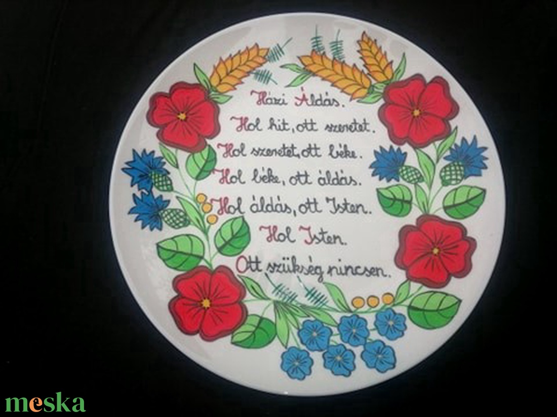 Kalócsai kézzel festett álldásós tányér - otthon & életmód - konyhafelszerelés, tálalás - konyhai dekoráció - hűtőmágnes - Meska.hu Kalócsai kézzel festett álldásós tányér - otthon & életmód - konyhafelszerelés, tálalás - konyhai dekoráció - hűtőmágnes - Meska.hu