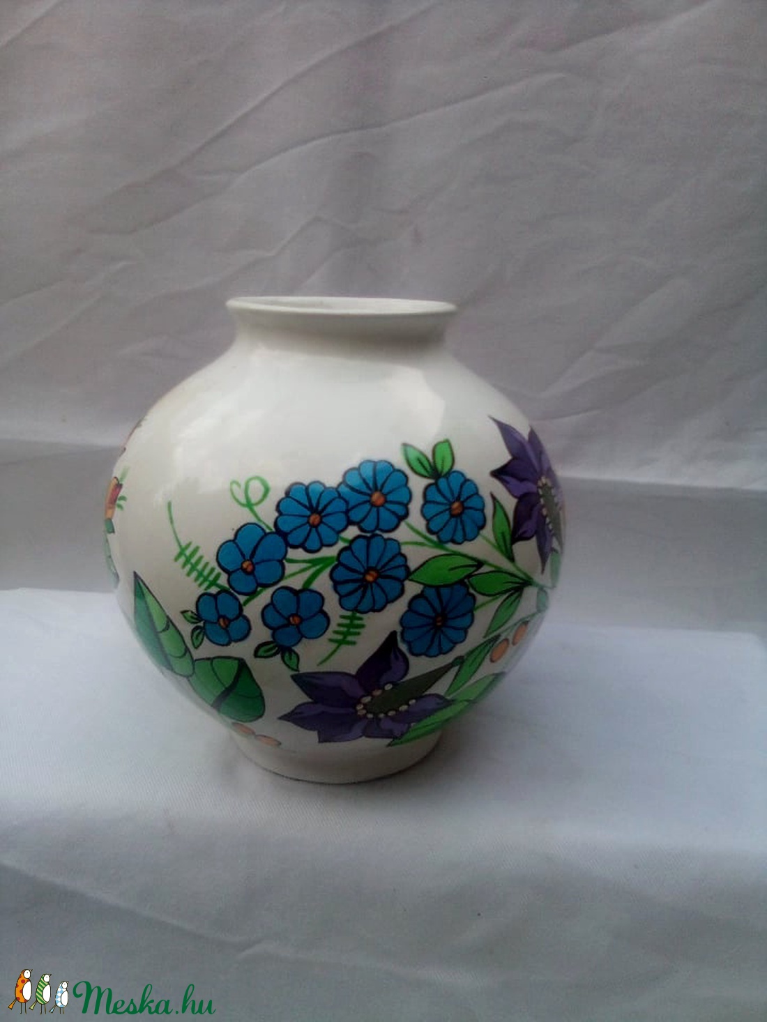 Kalocsai kézzel festett porcelán kis váza . - otthon & életmód - dekoráció - Meska.hu Kalocsai kézzel festett porcelán kis váza . - otthon & életmód - dekoráció - Meska.hu