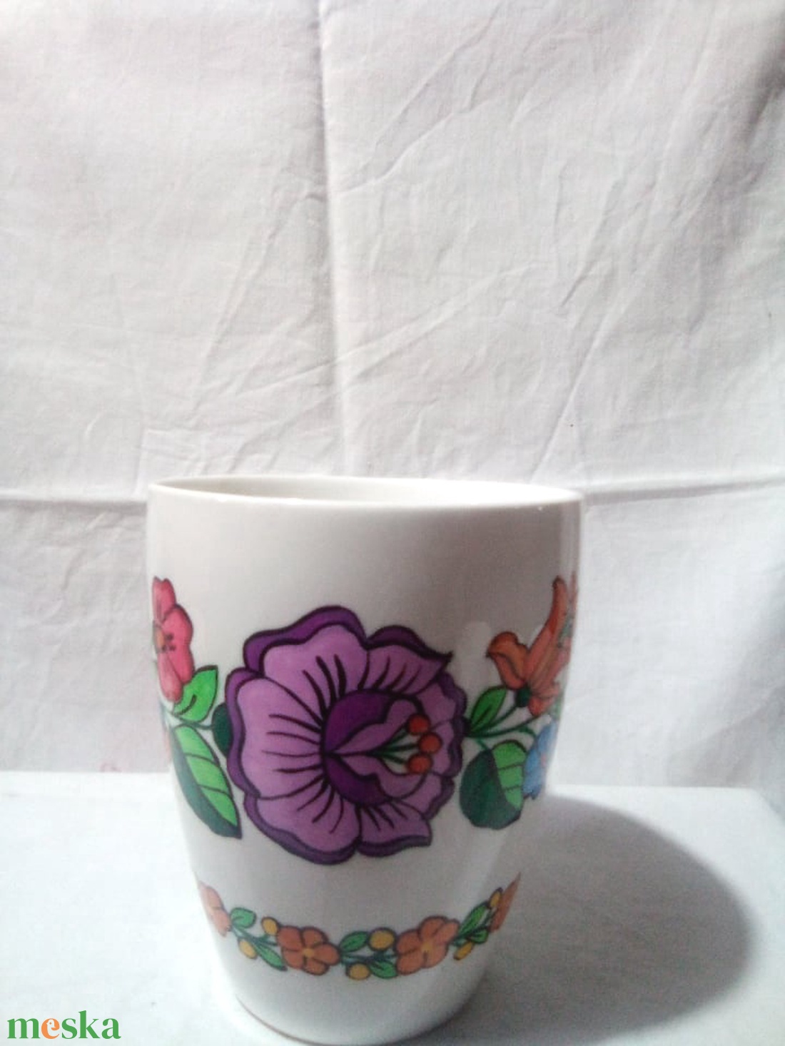 Kalocsai kézzel festett porcelán bögre . - otthon & életmód - konyhafelszerelés, tálalás - tálalás - bögre & csésze - Meska.hu Kalocsai kézzel festett porcelán bögre . - otthon & életmód - konyhafelszerelés, tálalás - tálalás - bögre & csésze - Meska.hu