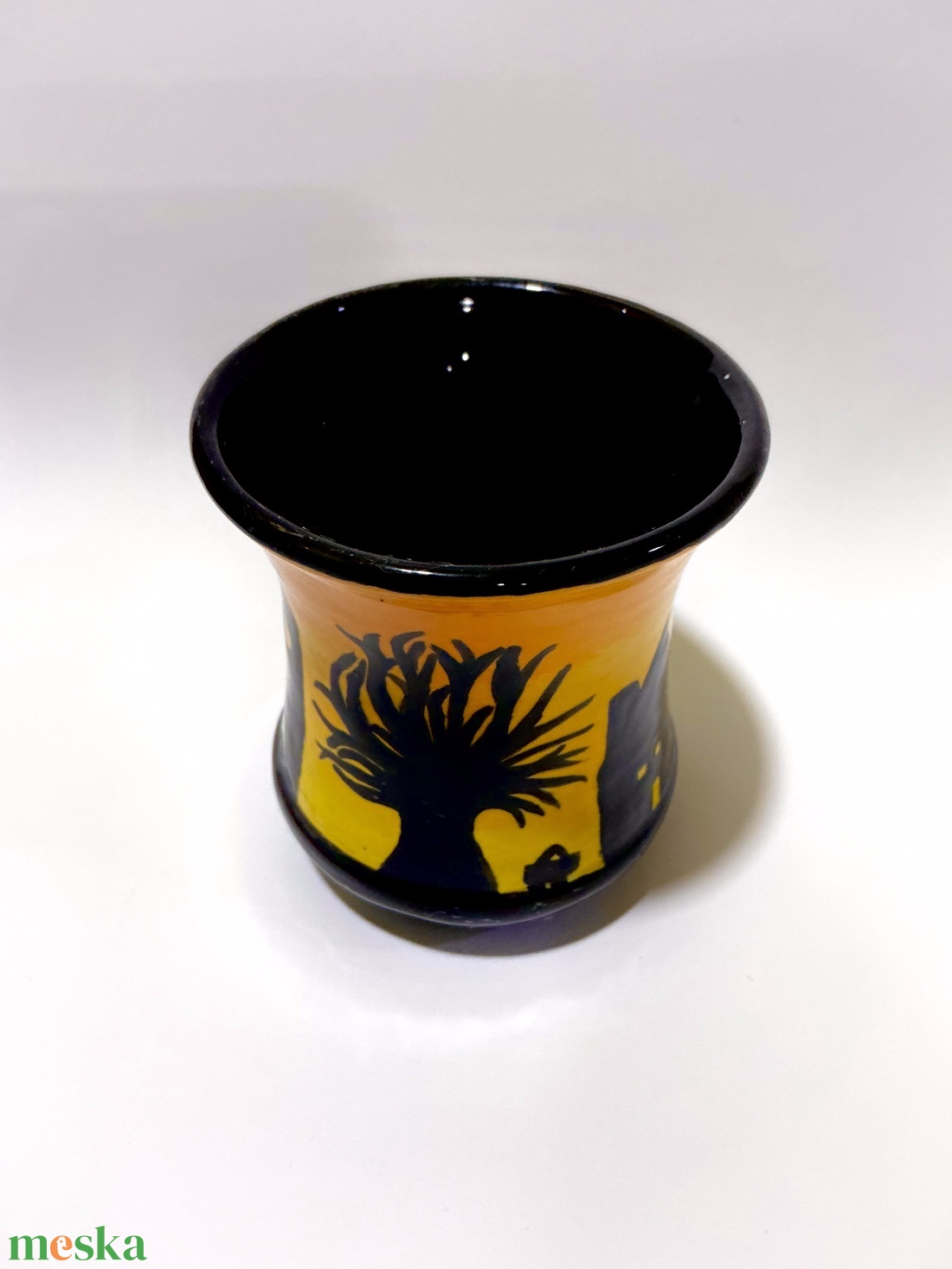 Egyedi, kézzel festett fül nélküli bögre - otthon & életmód - konyhafelszerelés, tálalás - tálalás - bögre & csésze - Meska.hu