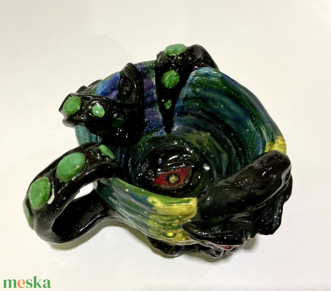 Lovecraft ihletésű kézzel készített kerámia bögre - otthon & életmód - konyhafelszerelés, tálalás - tálalás - bögre & csésze - Meska.hu