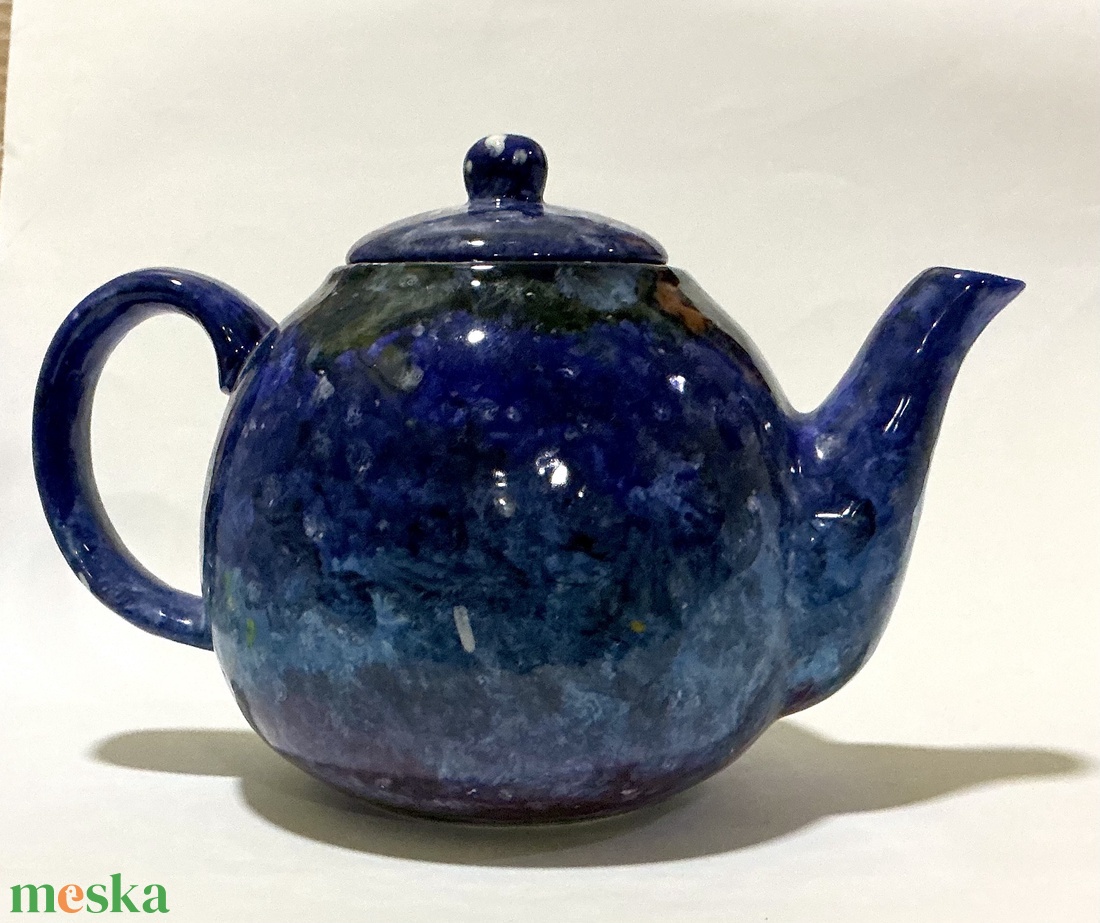 Galaxis mintájú kézzel festett teáskanna - otthon & életmód - konyhafelszerelés, tálalás - tálalás - teáskanna - Meska.hu