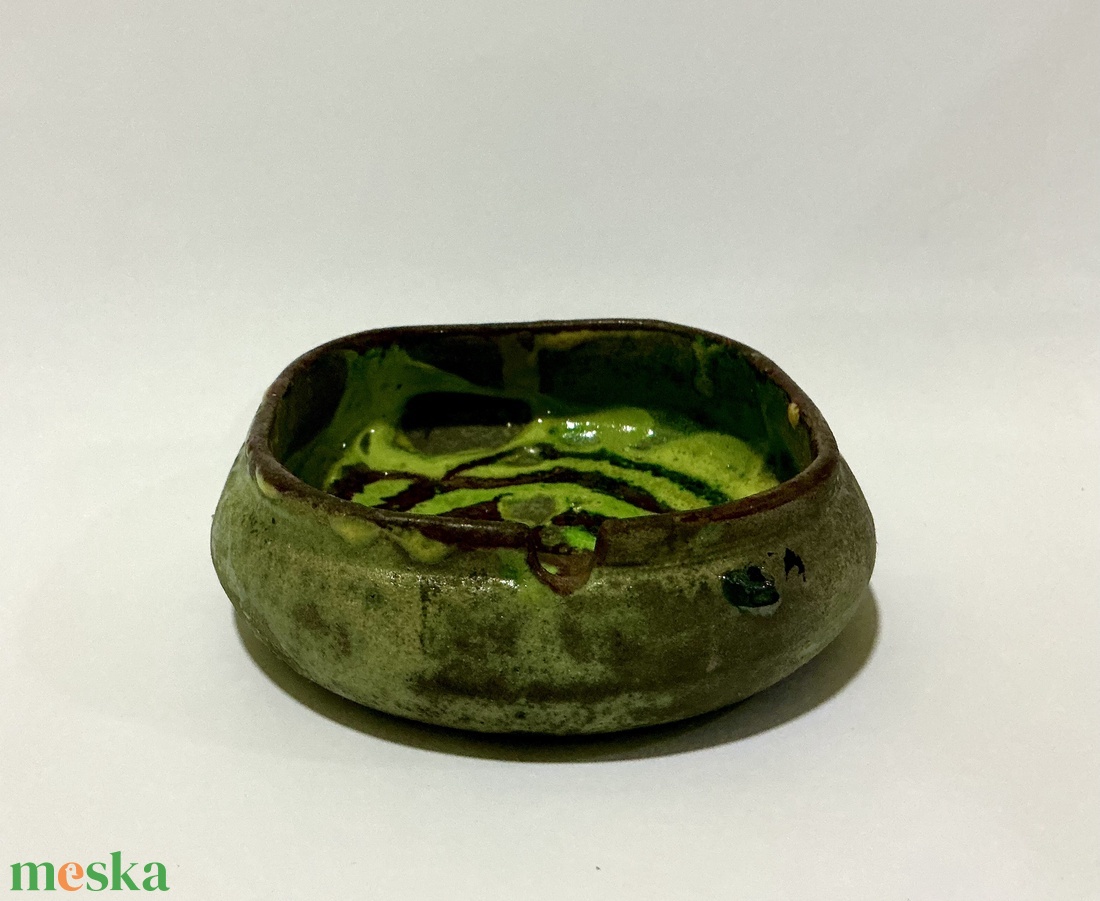 Egyedi raku kerámia hamutartó - otthon & életmód - dekoráció - asztal és polc dekoráció - hamutál, öngyújtó, pipa - Meska.hu