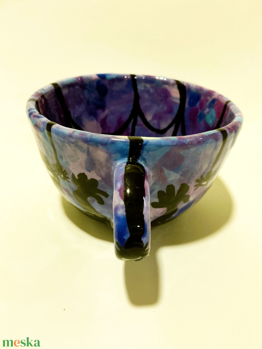 Halloween-i mintás kézzel festett bögre - otthon & életmód - konyhafelszerelés, tálalás - tálalás - bögre & csésze - Meska.hu