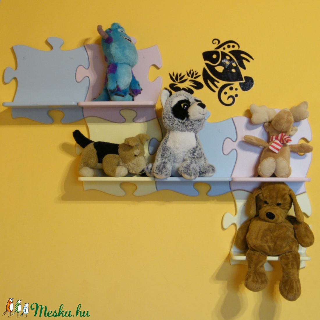 Gyerek fali polc, puzzle alakú. Többféle színben - otthon & életmód - bútor - polc - Meska.hu Gyerek fali polc, puzzle alakú. Többféle színben - otthon & életmód - bútor - polc - Meska.hu
