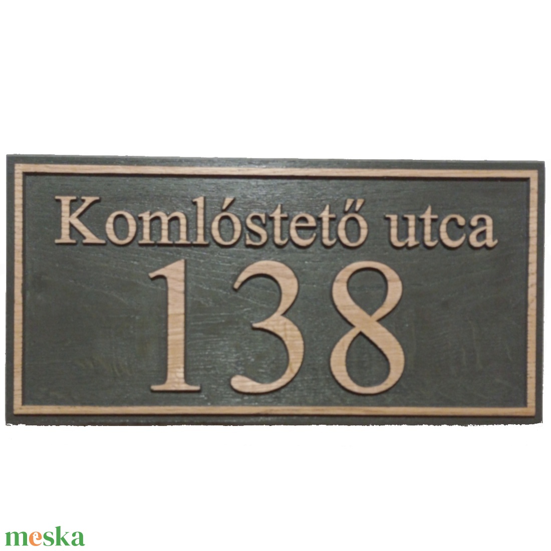 Házszámtábla ''egyszerű 400x200mm - otthon & életmód - ház & kert - házszám - Meska.hu Házszámtábla ''egyszerű 400x200mm - otthon & életmód - ház & kert - házszám - Meska.hu