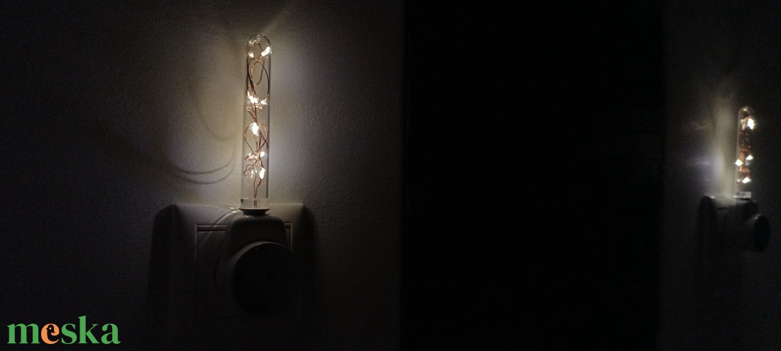 Gubanc -- Irányfény, éjjelifény csatlakozóaljzattal, melegfehér színben, párban, öt év garanciával - otthon & életmód - lámpa - hangulatlámpa - Meska.hu