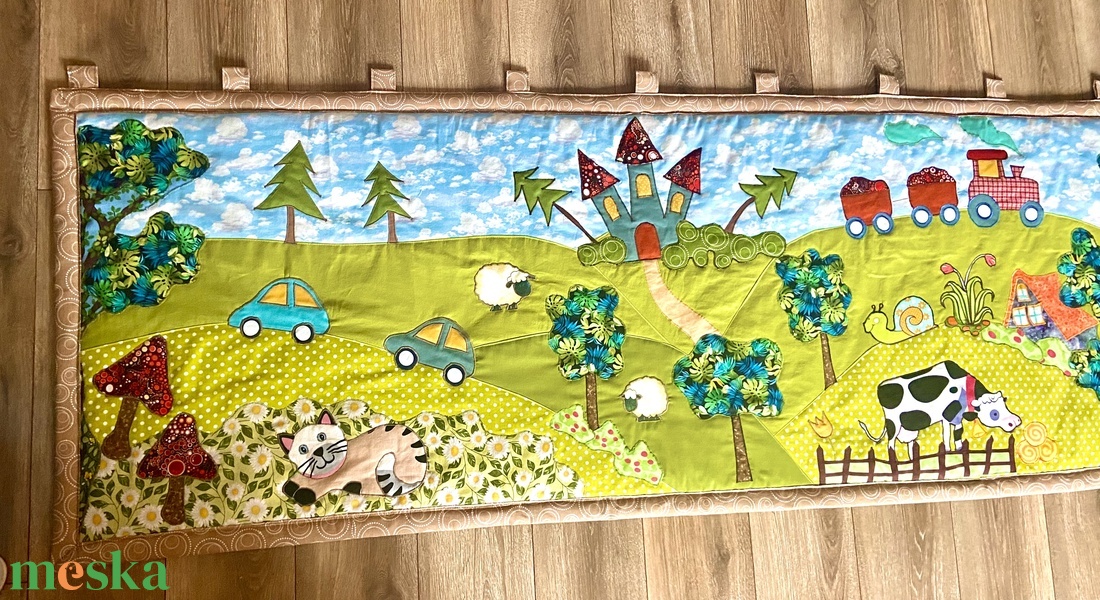 Falvédő 2mx75cm - otthon & életmód - babaszoba, gyerekszoba - falvédő gyerekszobába - Meska.hu Falvédő 2mx75cm - otthon & életmód - babaszoba, gyerekszoba - falvédő gyerekszobába - Meska.hu