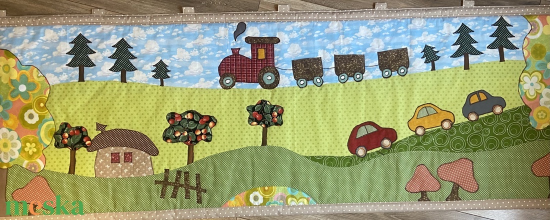 Falvédő 2mx70cm - otthon & életmód - babaszoba, gyerekszoba - falvédő gyerekszobába - Meska.hu