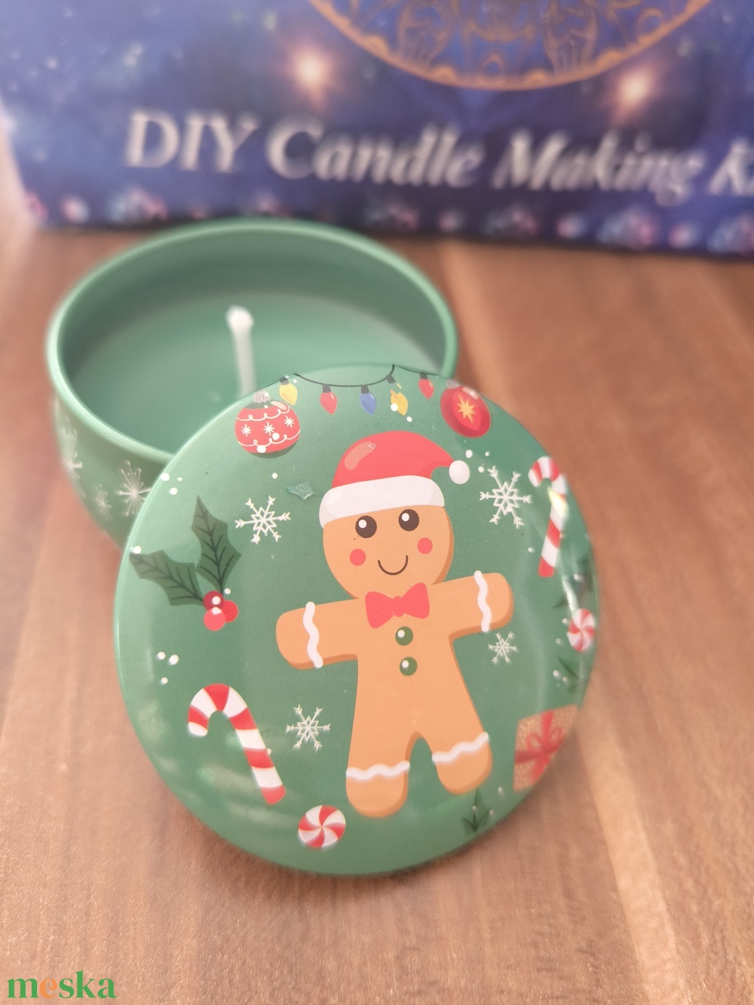 Citrom illatú karácsonyi szójaviasz gyertya - karácsony - adventi díszek - adventi gyertyadíszek és koszorúdíszek - Meska.hu