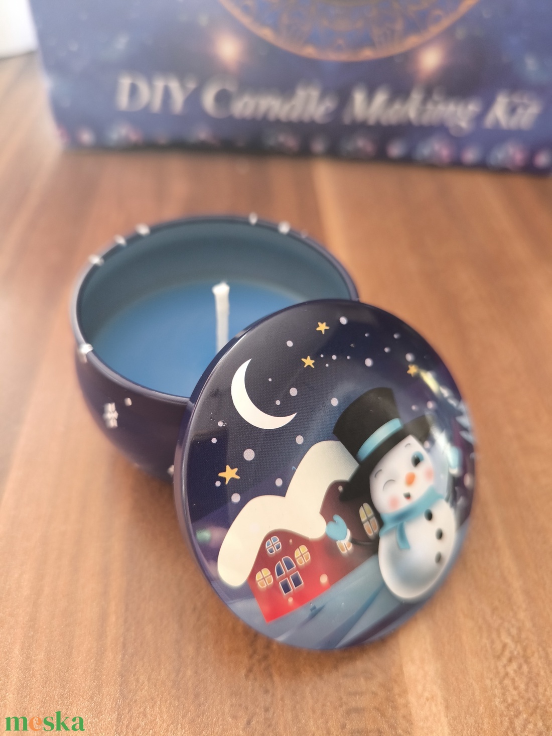 Levendula illatú szójaviasz gyertya - karácsony - karácsonyi lakásdekoráció - karácsonyi illatgyertya, mécses - Meska.hu