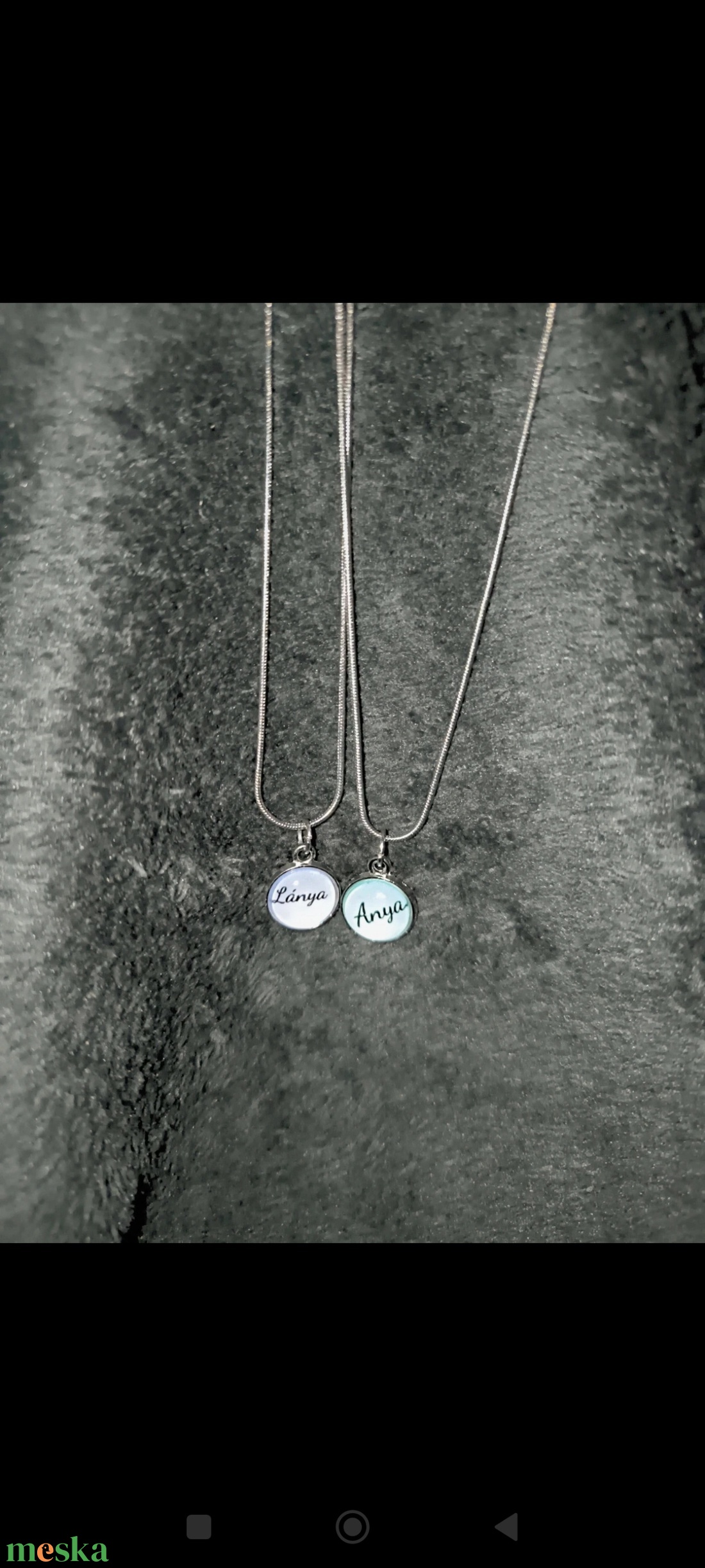 Anya-lánya páros nyaklánc - ékszer - nyaklánc - medálos nyaklánc - Meska.hu