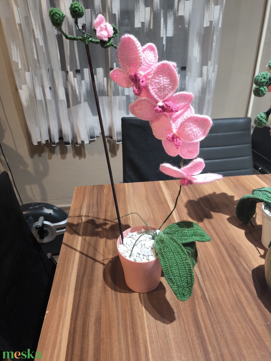 Horgolt orchidea  - otthon & életmód - dekoráció - asztal és polc dekoráció - asztaldísz - Meska.hu