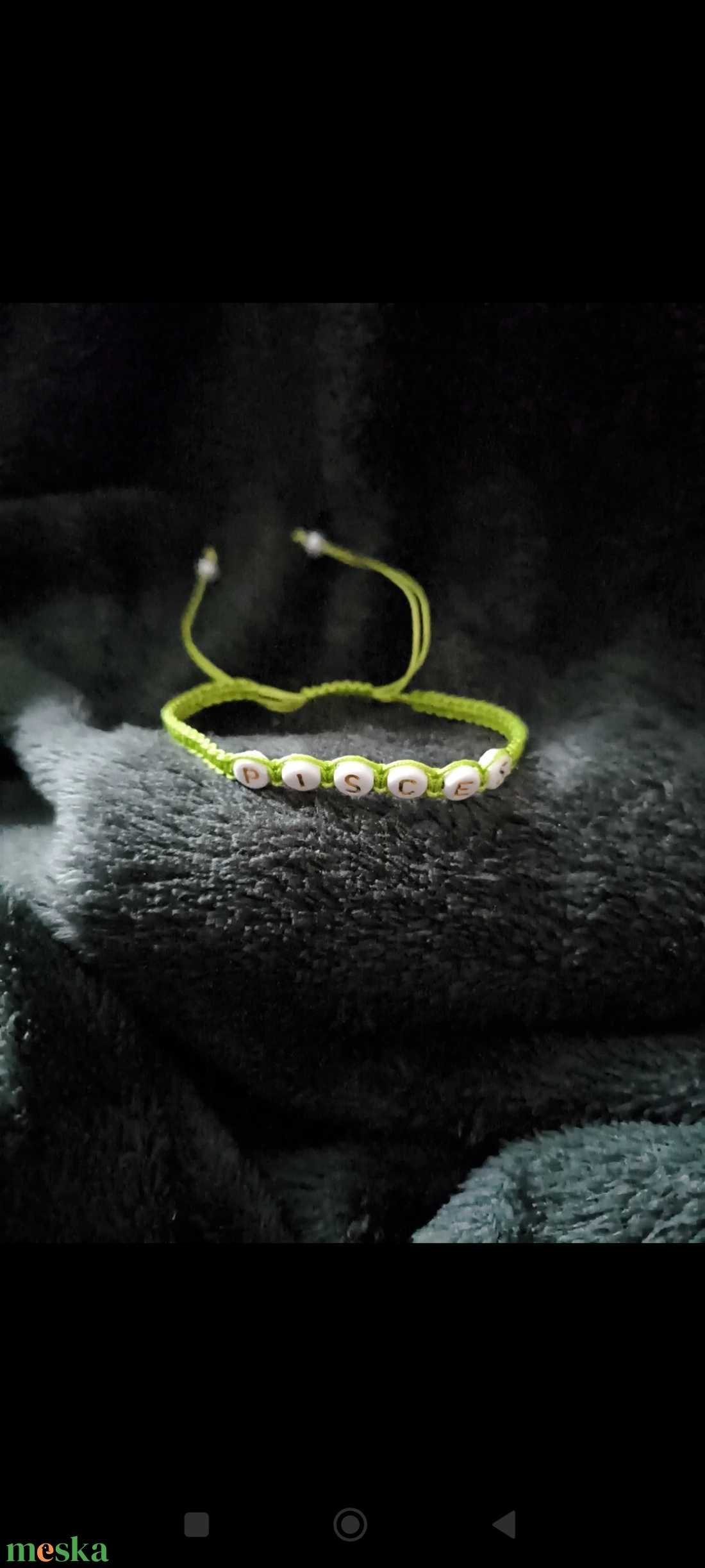 Halak horoszkópos karkötő - ékszer - karkötő - fonott karkötő - Meska.hu