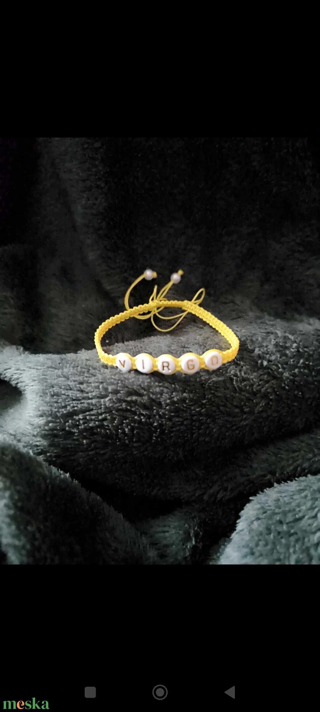 Szűz horoszkópos karkötő - ékszer - karkötő - fonott karkötő - Meska.hu