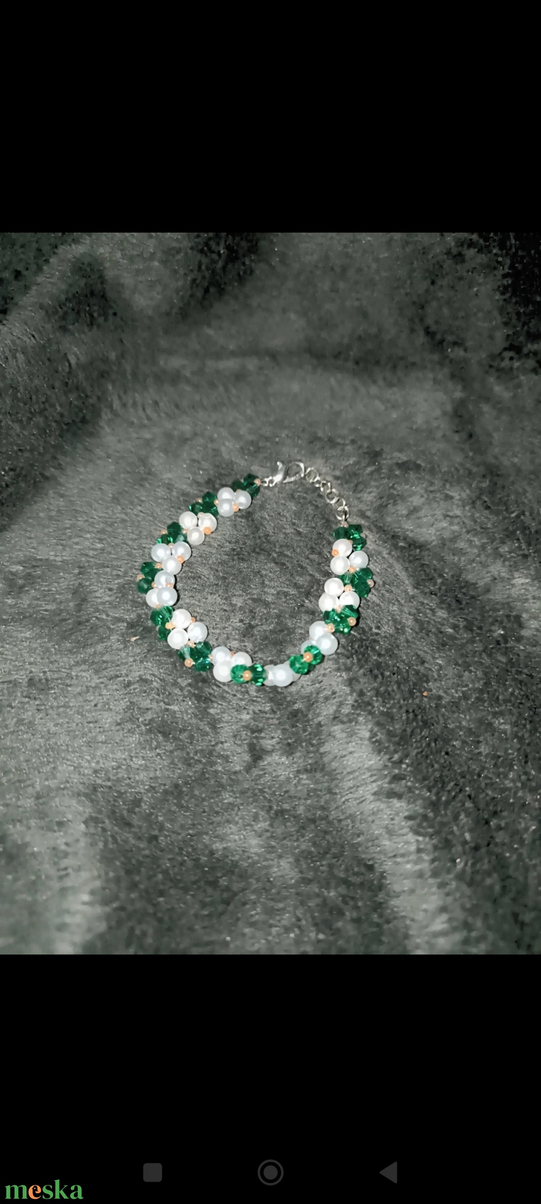 Fűzött gyöngy karkötő  - ékszer - karkötő - gyöngyös karkötő - Meska.hu