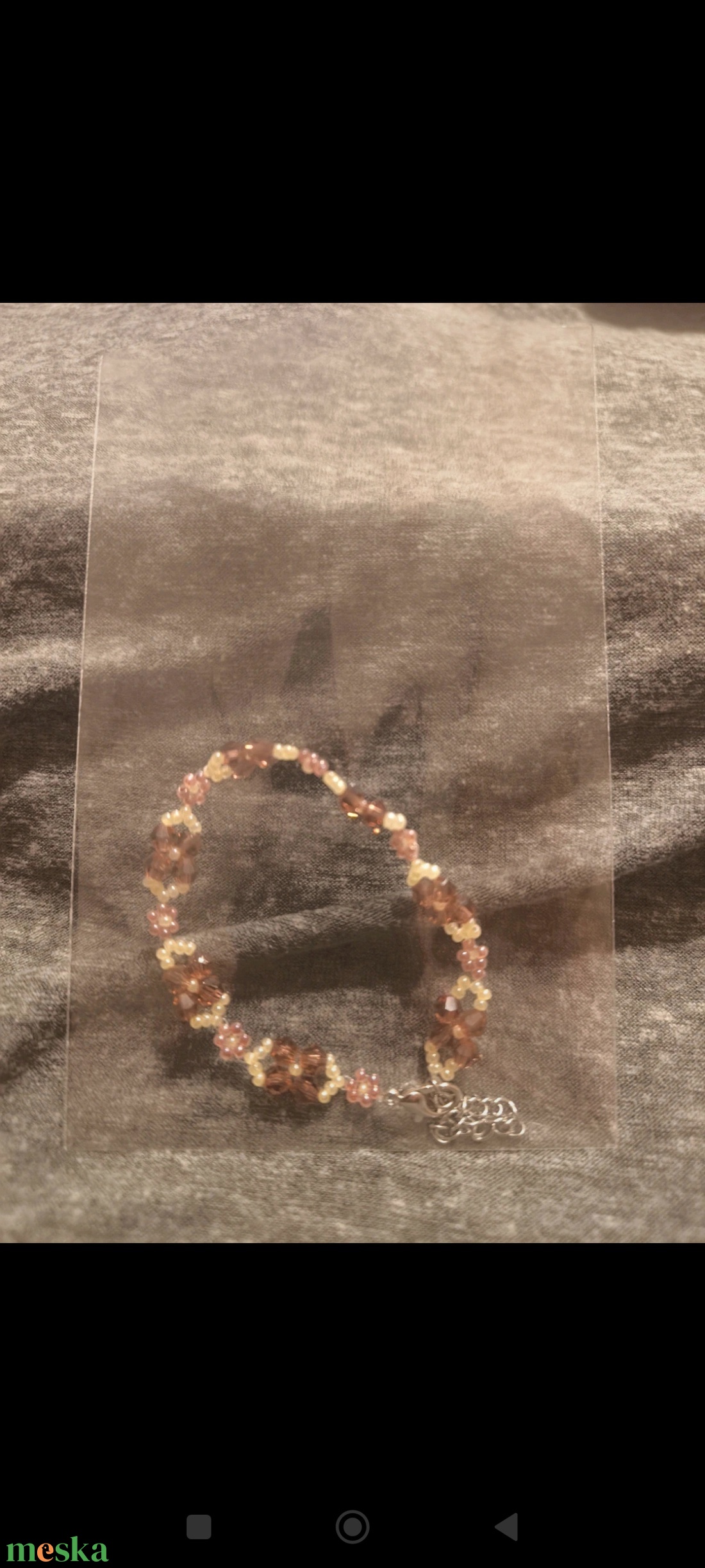 Fűzött gyöngy karkötő  - ékszer - karkötő - gyöngyös karkötő - Meska.hu