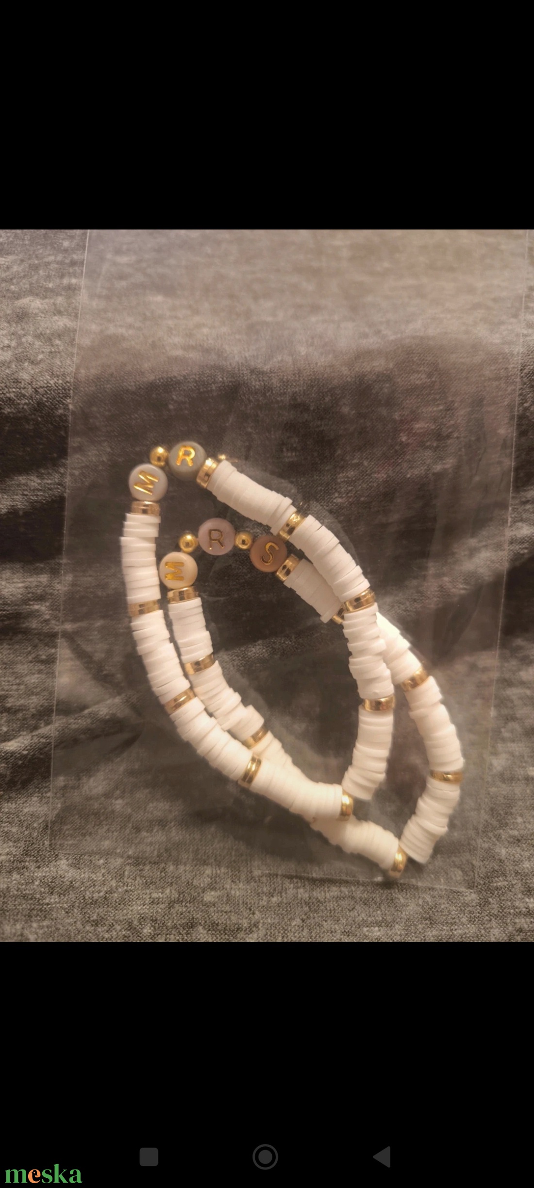 Páros karkötő  - ékszer - karkötő - gyöngyös karkötő - Meska.hu