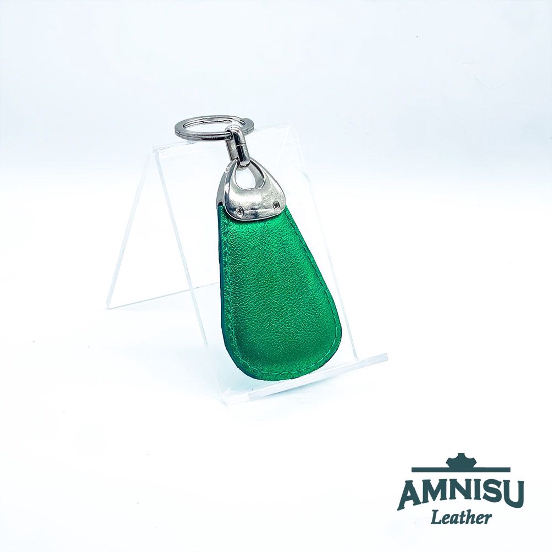 Fényes zöld csepp alakú kristály köves kulcstartó H7009 - táska & tok - kulcstartó & táskadísz - kulcstartó - Meska.hu