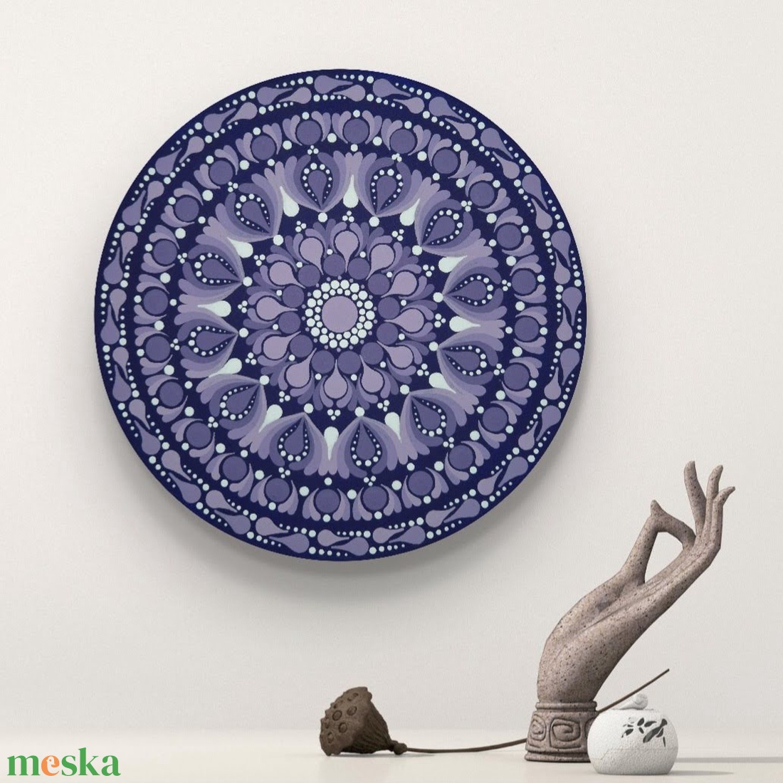 Mini mandala II. � lila - otthon & életmód - dekoráció - spiritualitás - mandala - Meska.hu