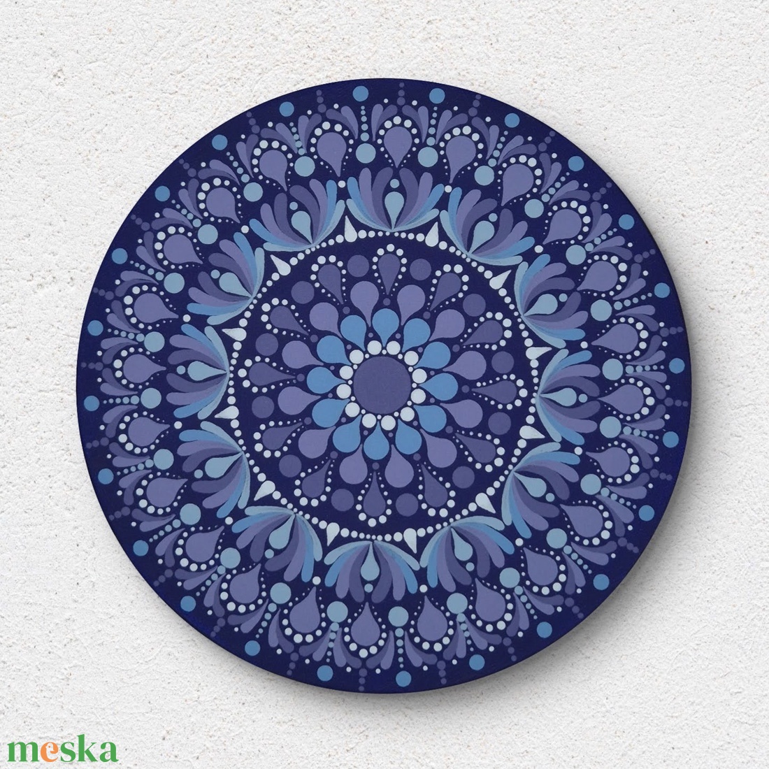 Mini mandala III. � kékeslila - otthon & életmód - dekoráció - spiritualitás - mandala - Meska.hu
