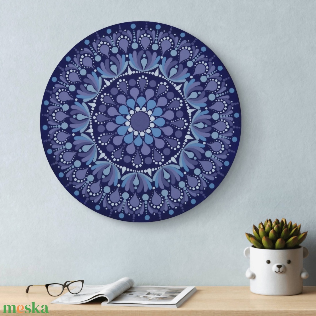 Mini mandala III. � kékeslila - otthon & életmód - dekoráció - spiritualitás - mandala - Meska.hu
