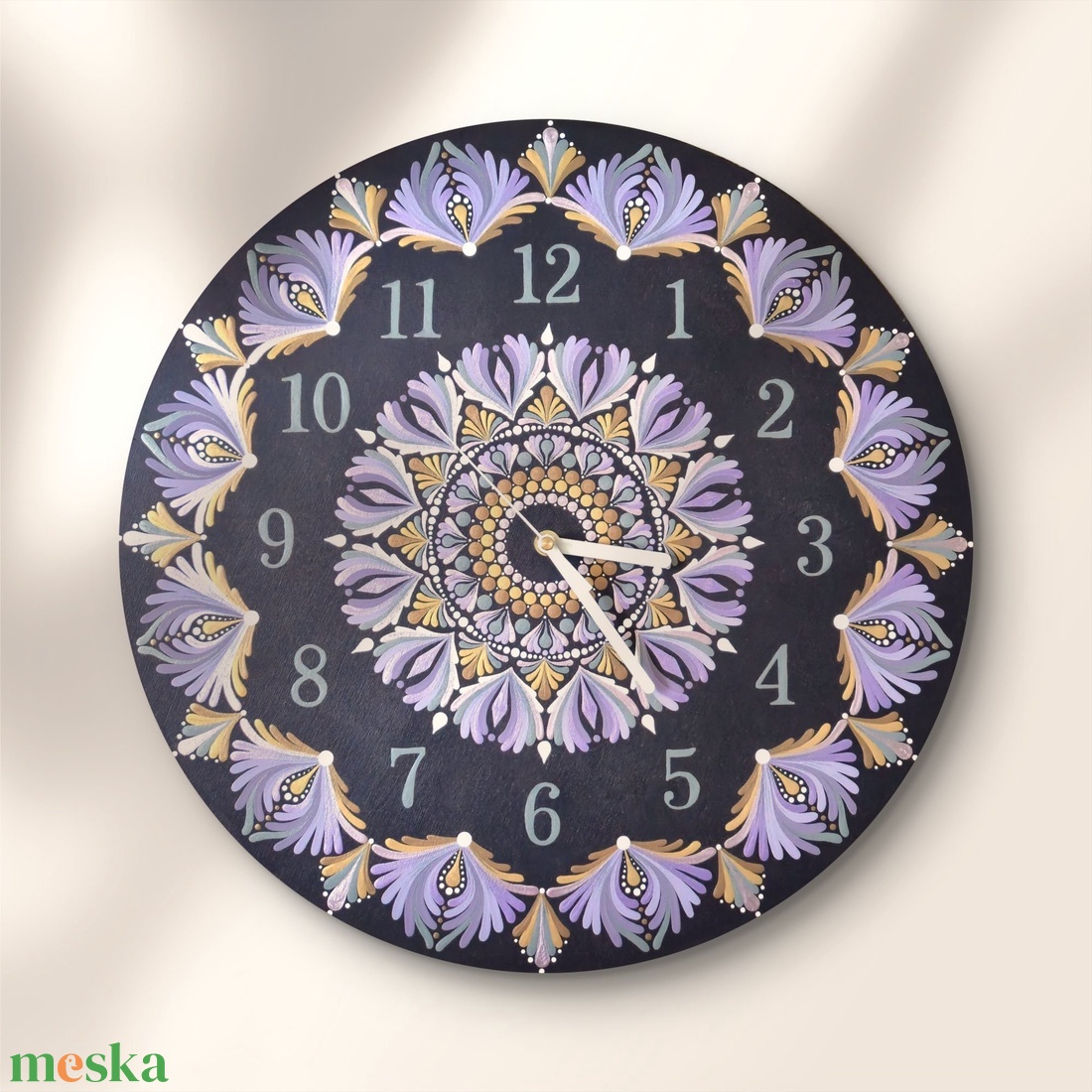 Liliom mandala falióra - otthon & életmód - dekoráció - fali és függő dekoráció - falióra & óra - Meska.hu