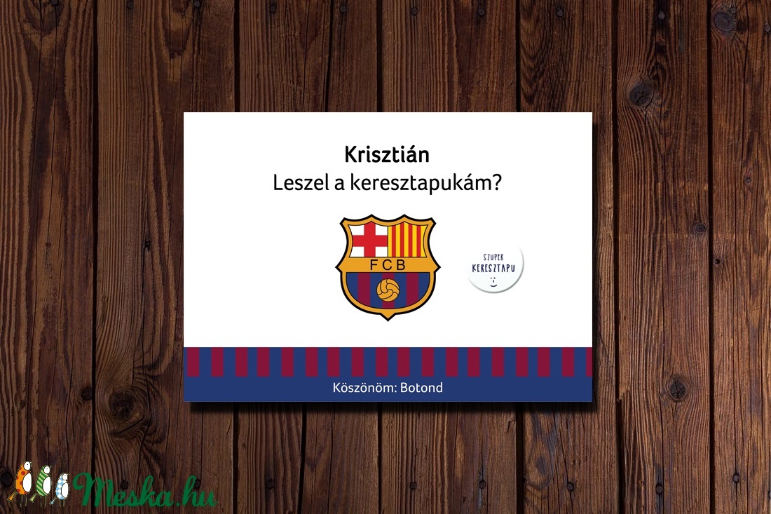 Keresztszülő felkérő lap - Leszel a keresztapukám, leszel a keresztanyukám + apró ajándékkal foci rajongóknak - - Meska.hu Keresztszülő felkérő lap - Leszel a keresztapukám, leszel a keresztanyukám + apró ajándékkal foci rajongóknak - - Meska.hu